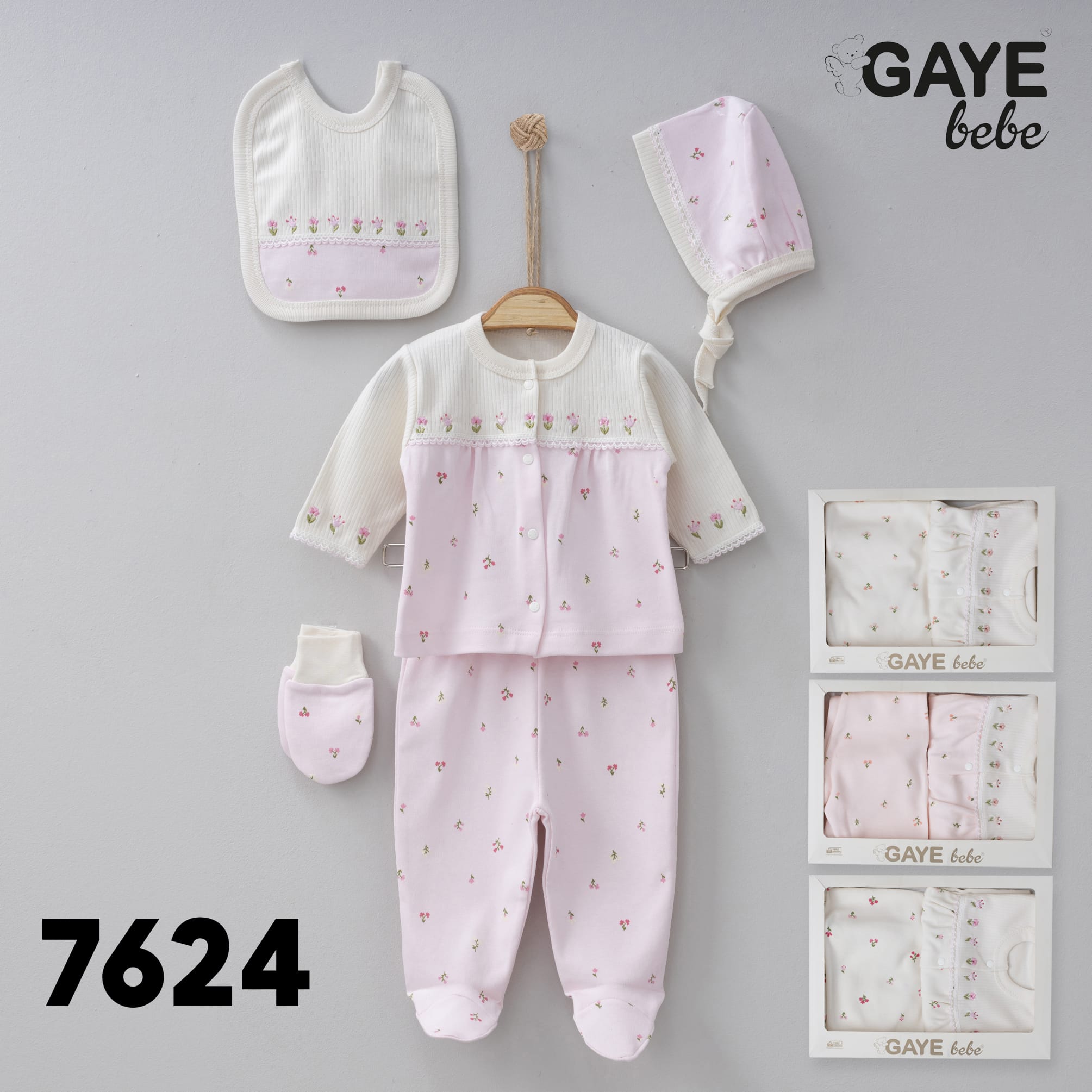 Gaye Bebe 5-Pack of Baby Clothes Set